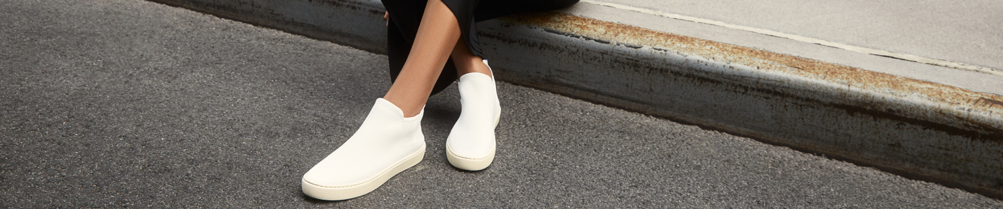 The Chelsea in Bright White shown on-model.